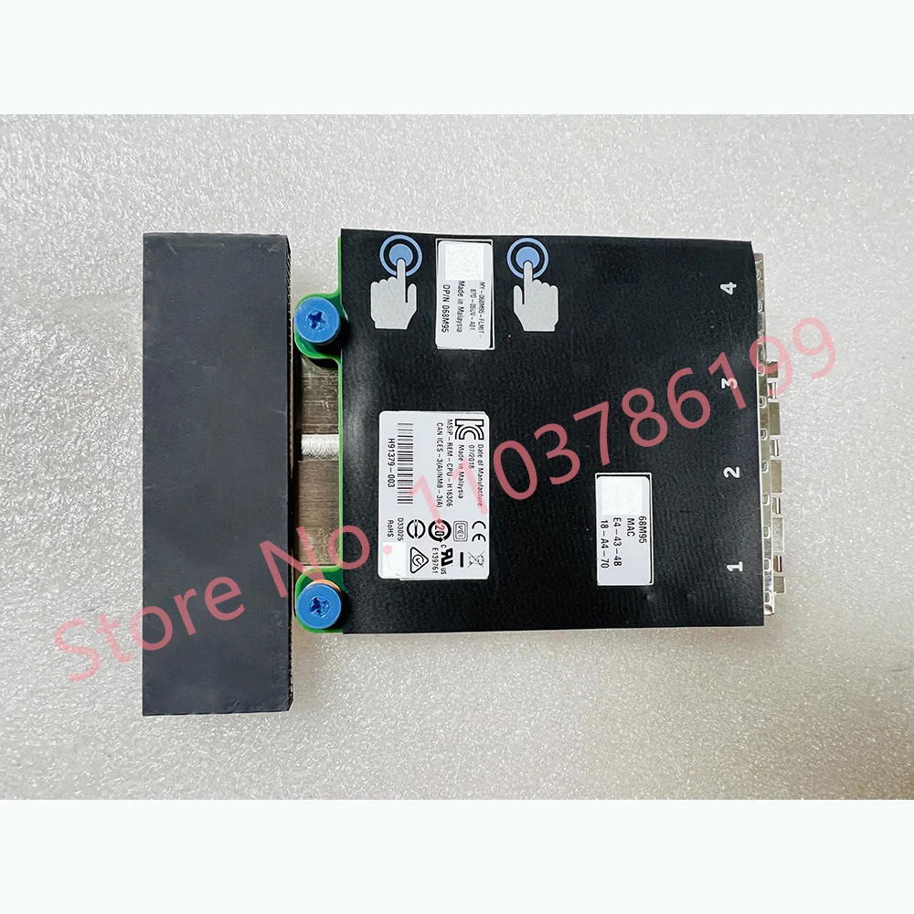   Tarjeta hija de red de fibra óptica de cuatro puertos 10 Gb X710-DA4 68M95 R730/40 - imagen 2