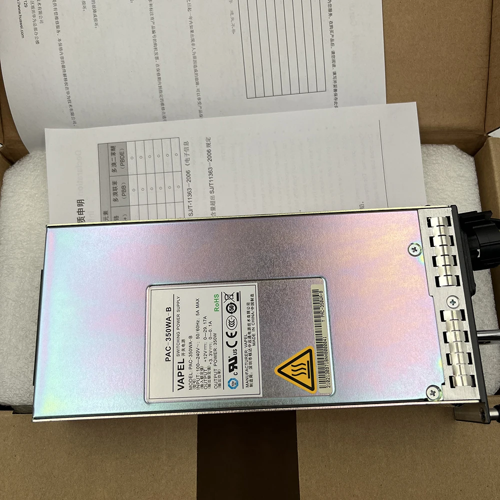 Fuente de alimentación de CA de 350W para HUAWEI CloudEngine serie 6800, fuente de alimentación con interruptor PAC-350WA-B80 - imagen 4