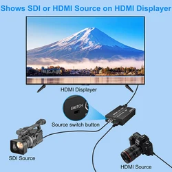 Convertidor SDI a HDMI – Adaptador vídeo SDI/HDMI para cámaras