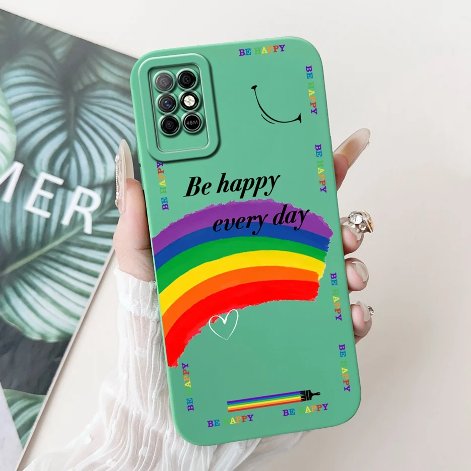 Para Infinix Note 8i funda X683 X683B arte de lujo cubierta pintada suave TPU funda de teléfono para Infinix Note 8 X692 Note8 Note8i contraportada - imagen 4