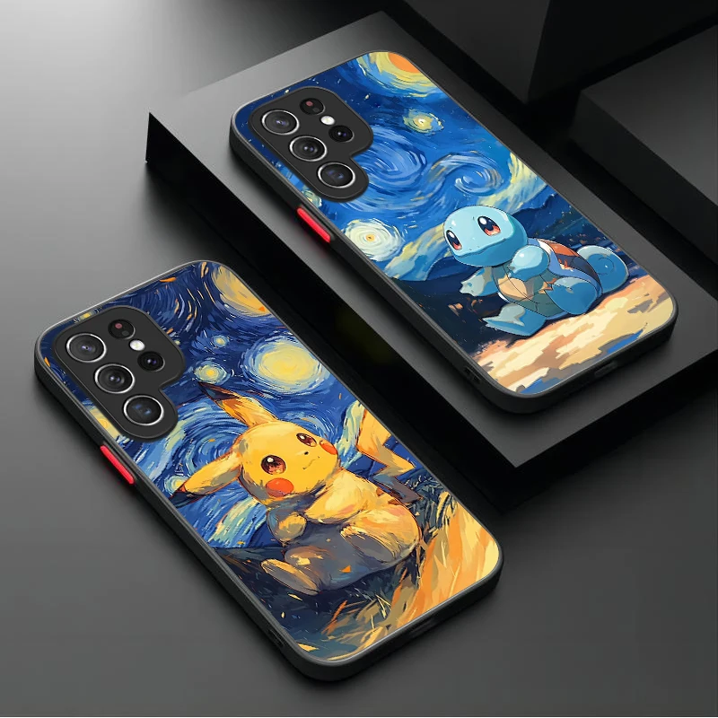 Funda Starlit Sky p-pokemon para Samsung Galaxy S24 S23 S22 Ultra S21 S20 FE S10 Plus A15 A25 A35 A55 5G Note 20 10 funda dura - imagen 2