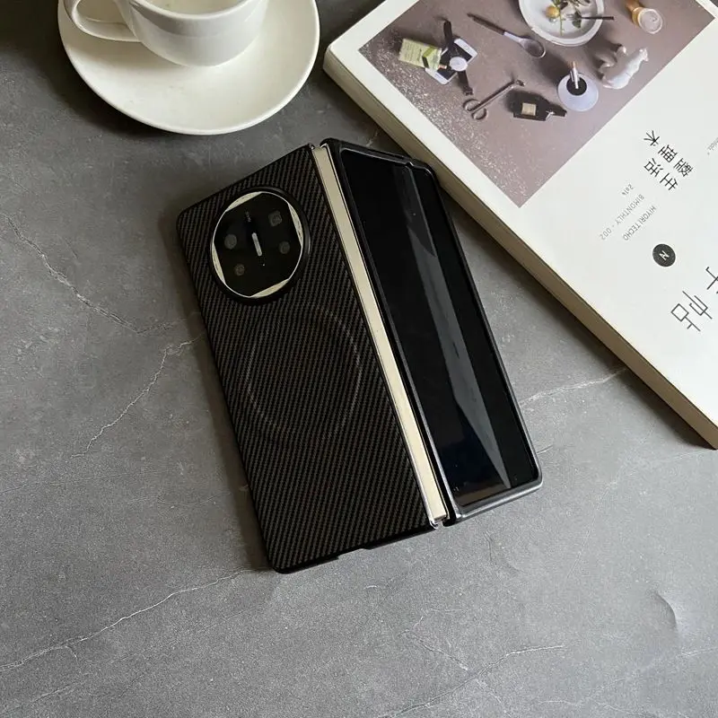 Para OPPO Find N5 funda de silicona suave de fibra de carbono funda protectora trasera magnética para Find N5 N3 N2 Flip cubierta completa - imagen 4