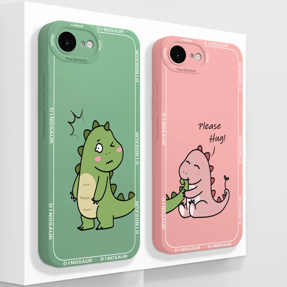 Para iPhone 16E funda bonita de dinosaurio para teléfono iPhone SE 2025 silicona líquida suave protección completa fundas traseras de alta calidad