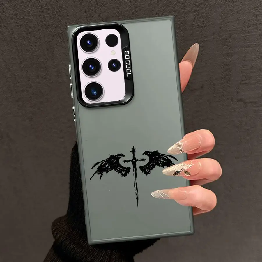 Funda con patrón de cruz para Samsung Galaxy S24 FE S25 S20 Plus S23 S23 S21 S22 Note 20 Ultra, funda trasera para teléfono - imagen 4