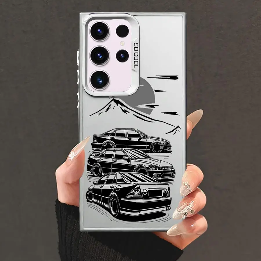 Funda trasera de teléfono para Samsung Galaxy S21 S25 Note 20 Ultra S22 S24 FE S23 S23 S20 Plus coche de deriva japonés - imagen 5