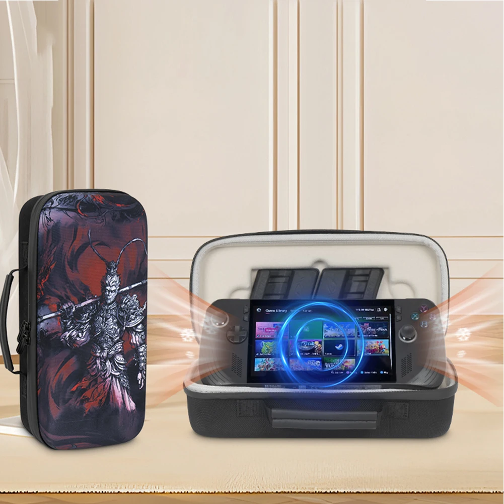 Estuche de transporte duro, bolsa de almacenamiento portátil de viaje a prueba de golpes con bolsillo para accesorios para consola de juegos Asus Rog Ally X/Rog Ally - imagen 5
