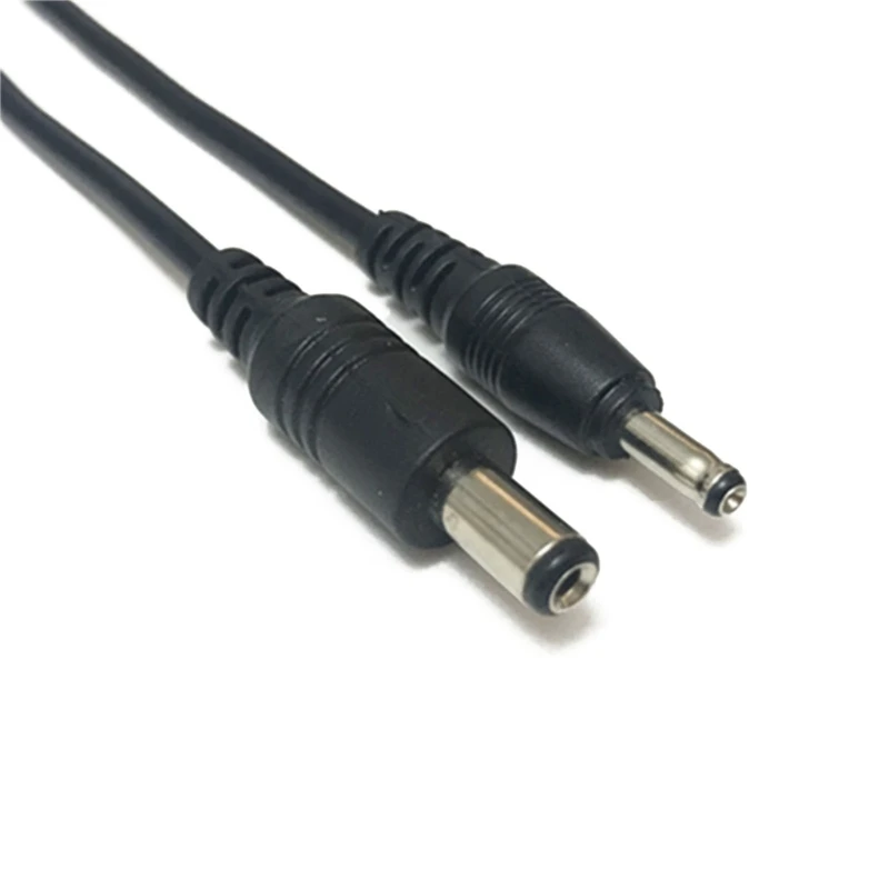 Adaptador de corriente CC, cables de extensión, enchufe macho de 5,5x2,1mm a macho de 3,5x1,35mm, convertidor de Cable de fuente de alimentación para cámara CCTV - imagen 4