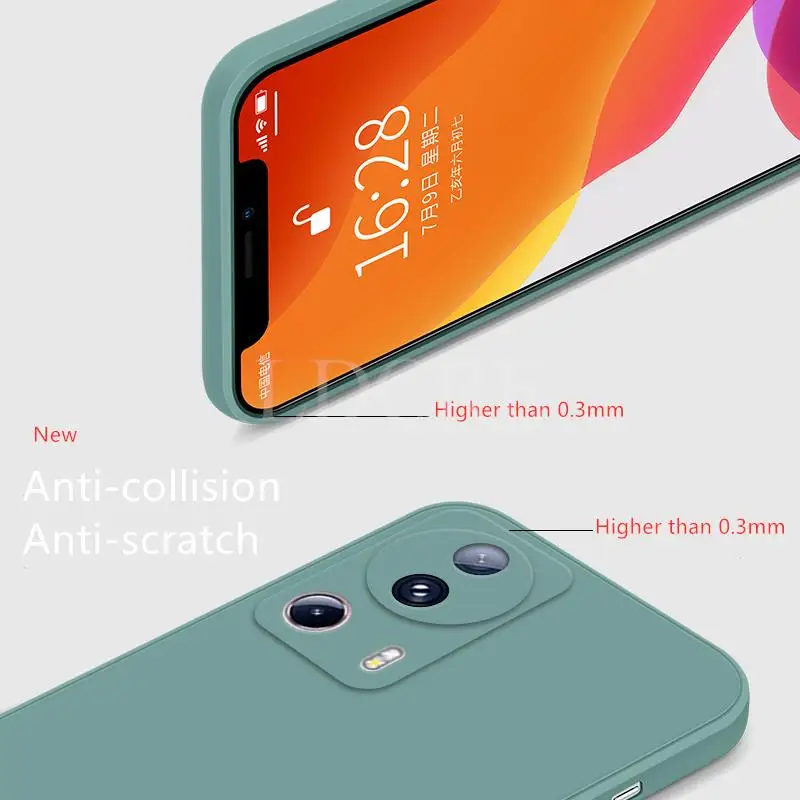 Funda de silicona líquida para Xiaomi 13 Lite, funda protectora de goma TPU para teléfono Mi 13 Lite Pro 12 - imagen 5