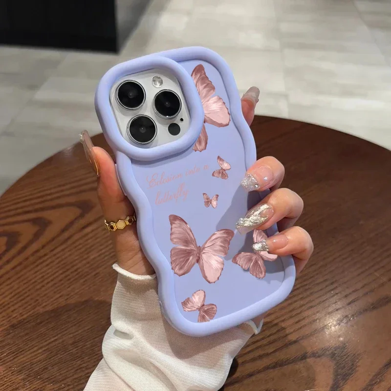 Funda de teléfono para VIVO Y03 Y28 Y17S Y22S Y21S Y33S Y36 Y38 Y02 Y15S Y15A V25 V27 V29 V30 Pro V27E V29E cubierta mariposa Retro - imagen 4