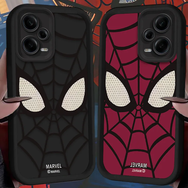 Marvel-funda de silicona para teléfono móvil, carcasa de SpiderMan para Xiaomi POCO X6 X5 X4 GT X3 NFC F6 F3 F4 F5 M6 Pro 13T 12T 11T 13 12 11 Lite 5G NE