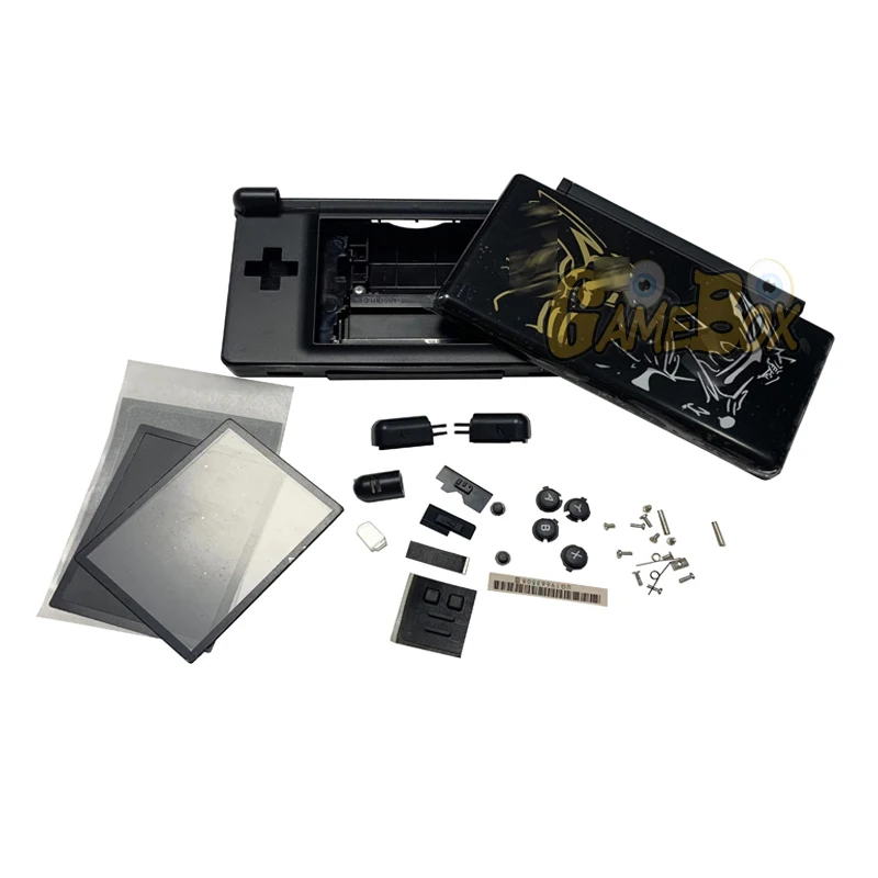 Funda completa con diseño de edición limitada para Nintendo NDSLite, carcasa para casa electrónica con botones, película protectora y destornillador - imagen 3