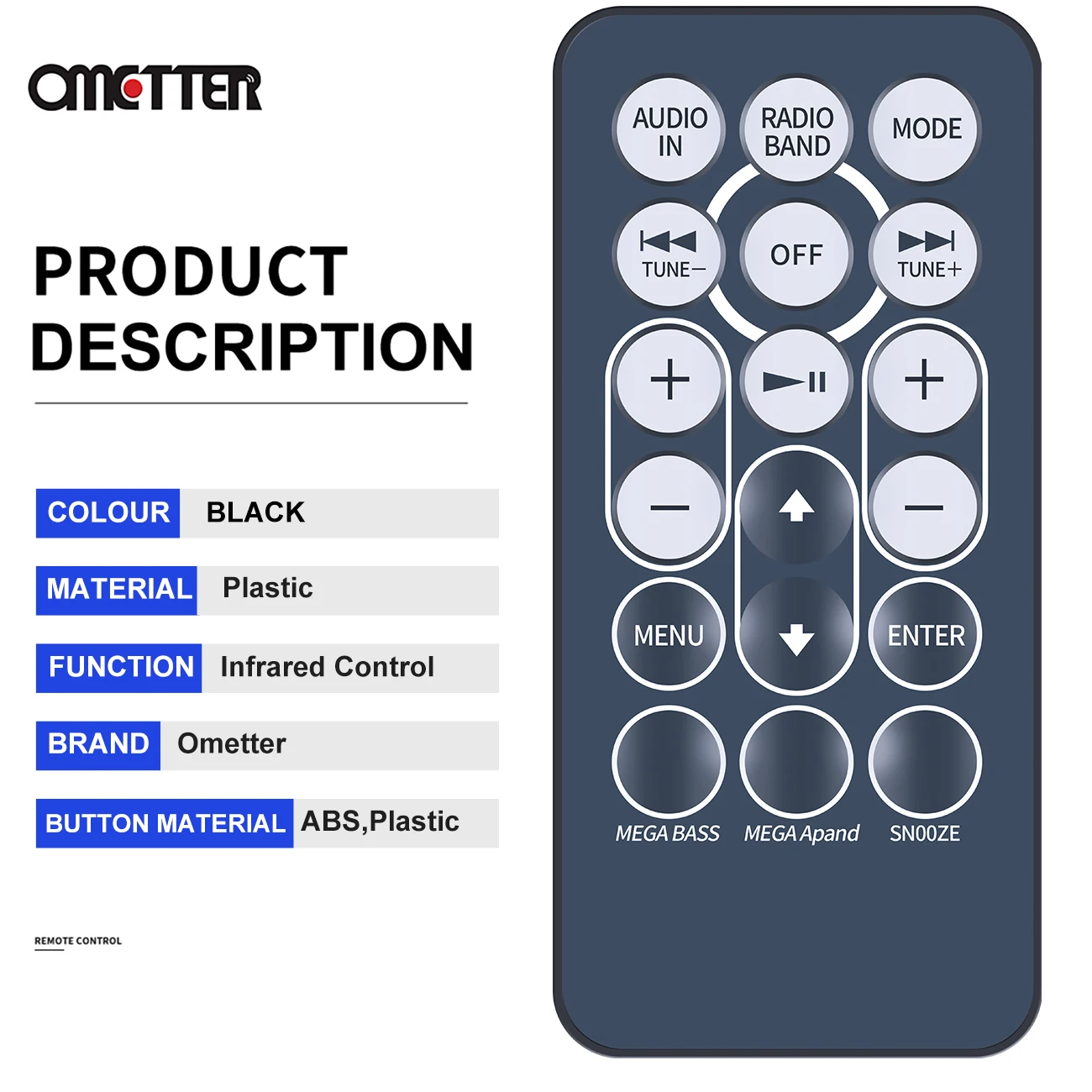Mando a distancia Original RMT-CDS11IP para Sony, sistema de acoplamiento de Audio Personal, ICF-DS11IP - imagen 4