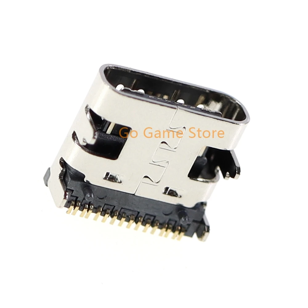 2 uds nuevo OEM para PS5 mango base de carga TYPE-C puerto de enchufe de cargador de aguja dorada para ps5 conector de enchufe de cargador Micro USB - imagen 3