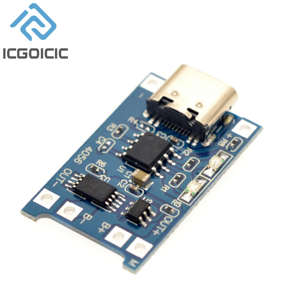 10/100 Uds TP4056 1A módulo de placa de carga de batería de litio TYPE-C interfaz USB protección de carga dos en uno - imagen 5