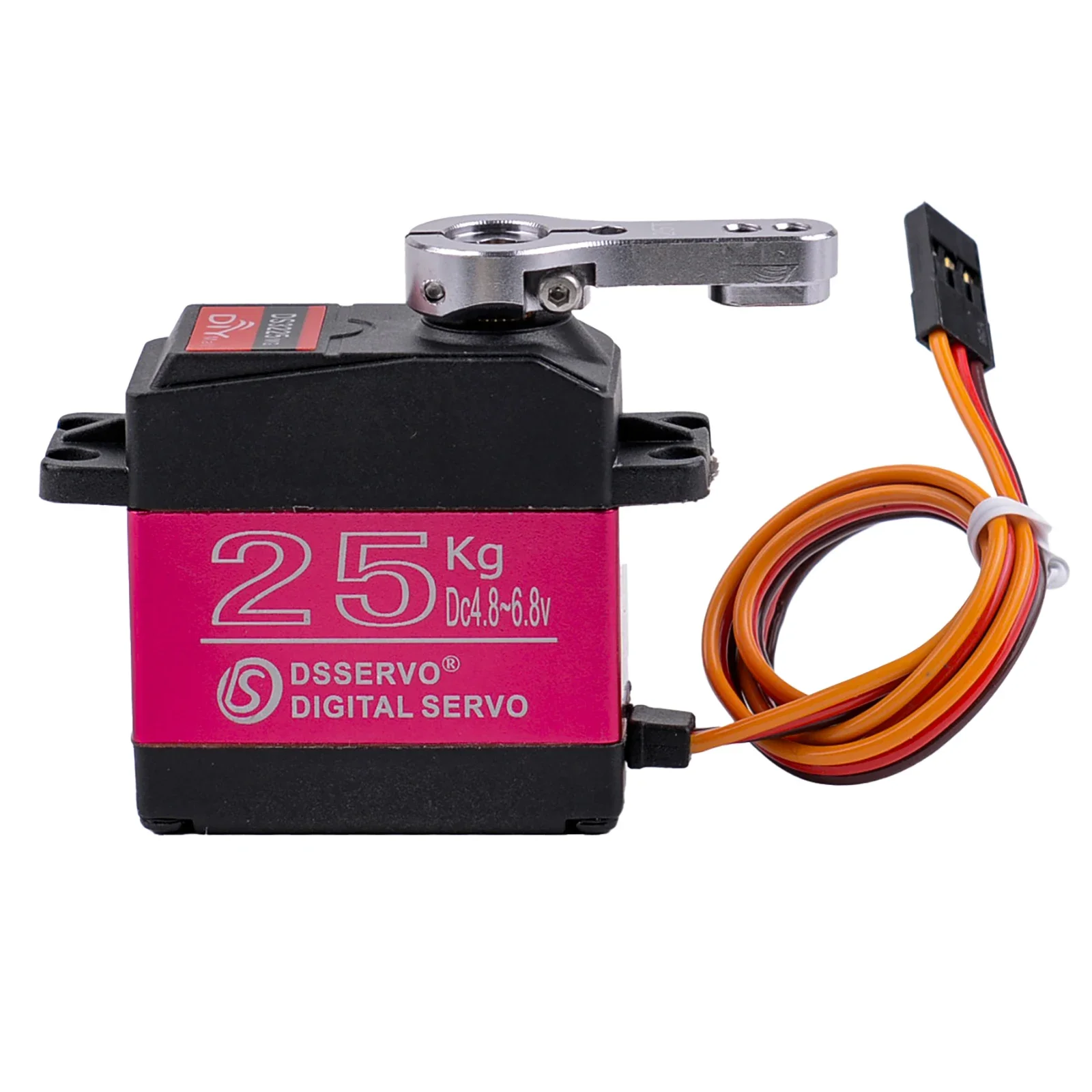 4 Uds DS3225 25kg Servo RC de alto Torque engranaje totalmente metálico 6V servomotor Digital con brazo 25T Servo bocina para Control de coches Baja DIY - imagen 3