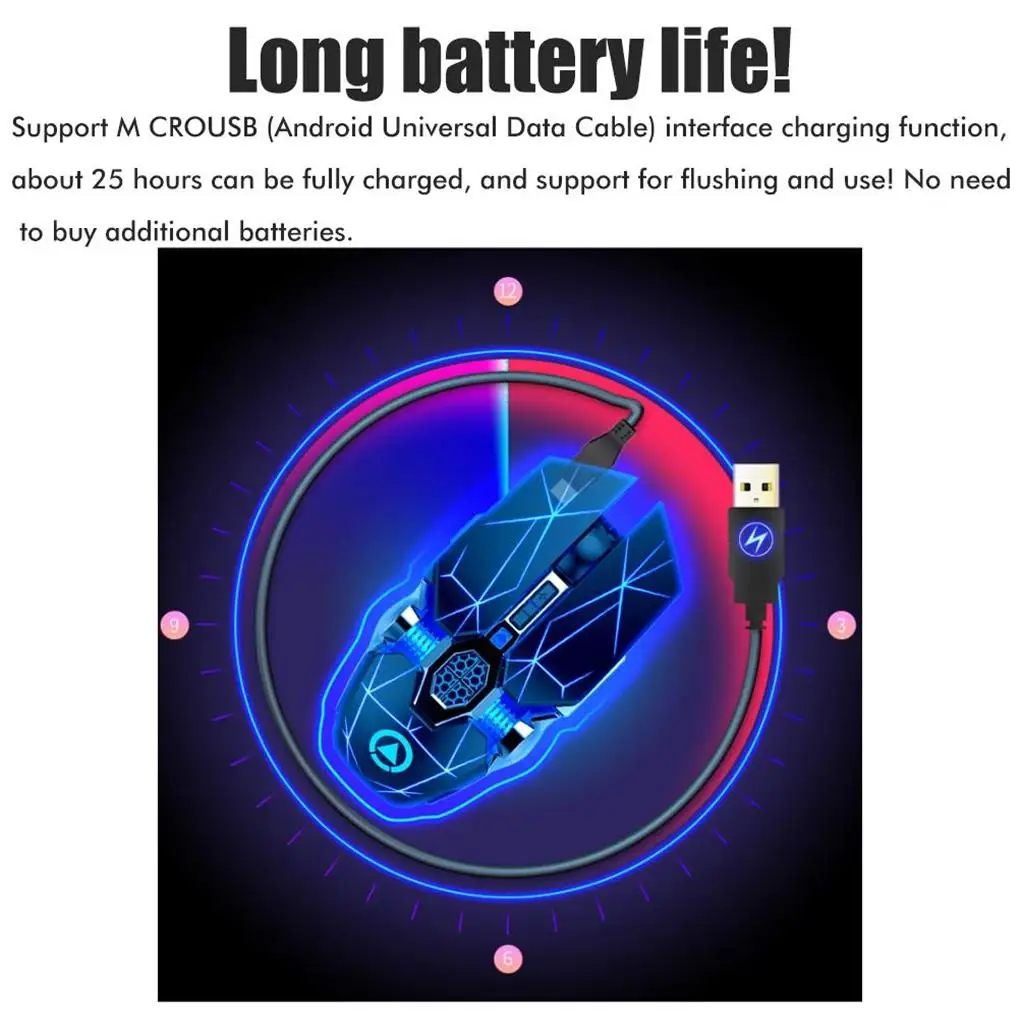 Se muestra un mouse con un cable USB conectado