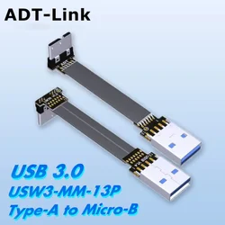 Cable USB 3.0 Micro B Macho Angular 90° – Plano FPV