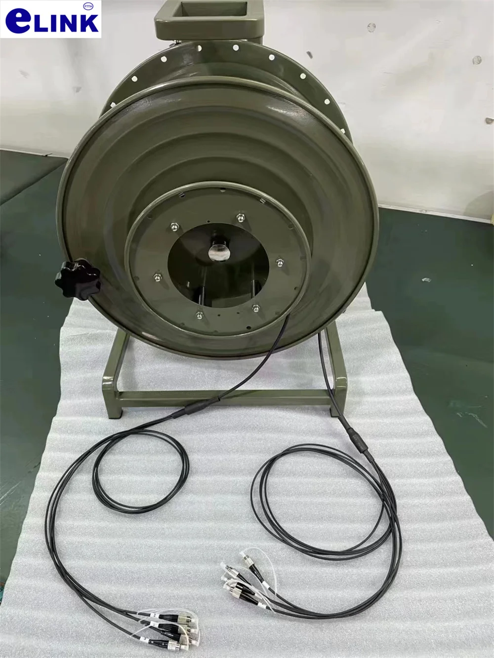 Cable de conexión para exteriores 2 4 6 8 núcleos 500m 5mm fibra óptica monomodo blindado TPU LSZH con rueda de tambor de metal de BX-03 varilla de tracción retráctil - imagen 5