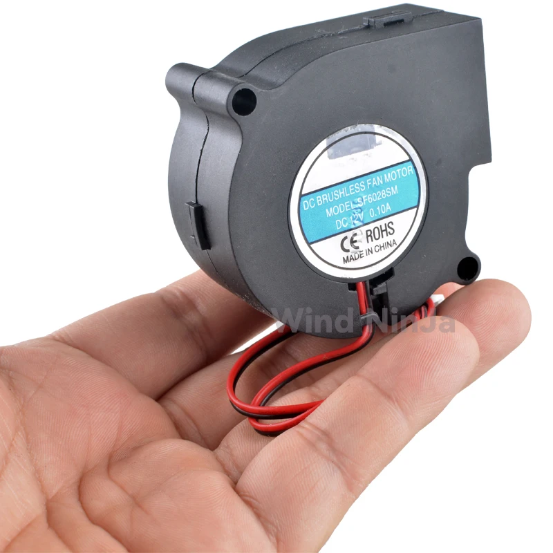 SF6028SM 6cm 60mm ventilador 60x60x28mm DC12V 0.10A ventilador centrífugo ventilador de refrigeración para horno purificador de aire - imagen 4