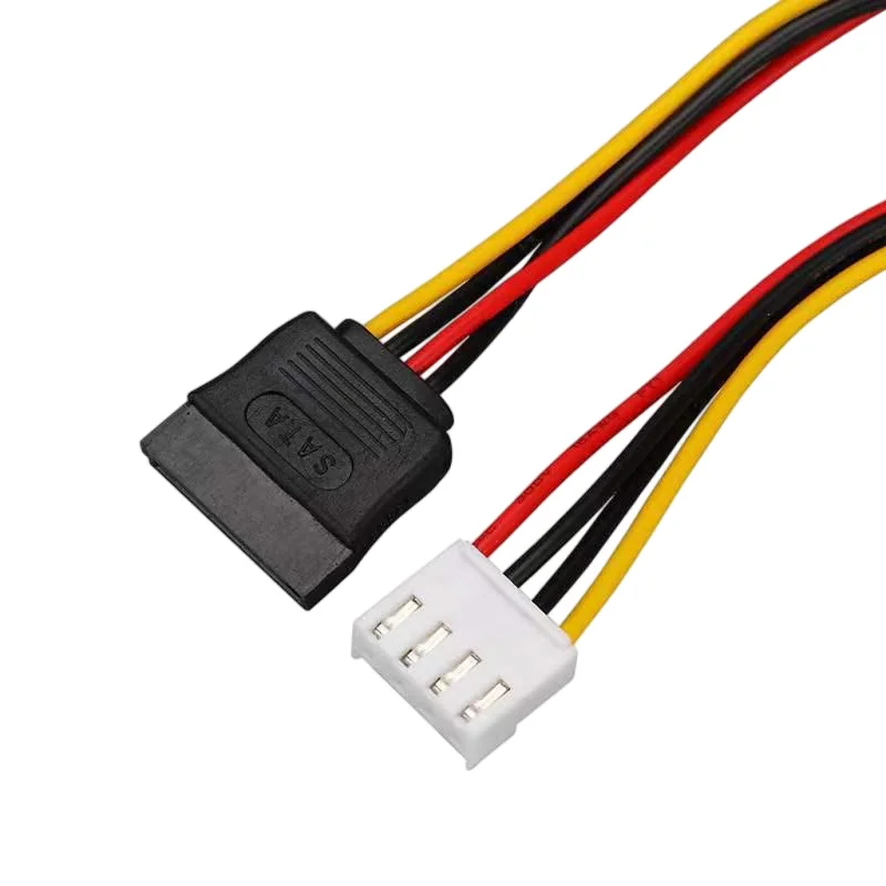 Cable de alimentación de 4 pines a SATA para Hikvision DAHUA Mini VCR cámara IP CCTV vigilancia de disco duro DVR Sata Cable de alimentación de disco duro
