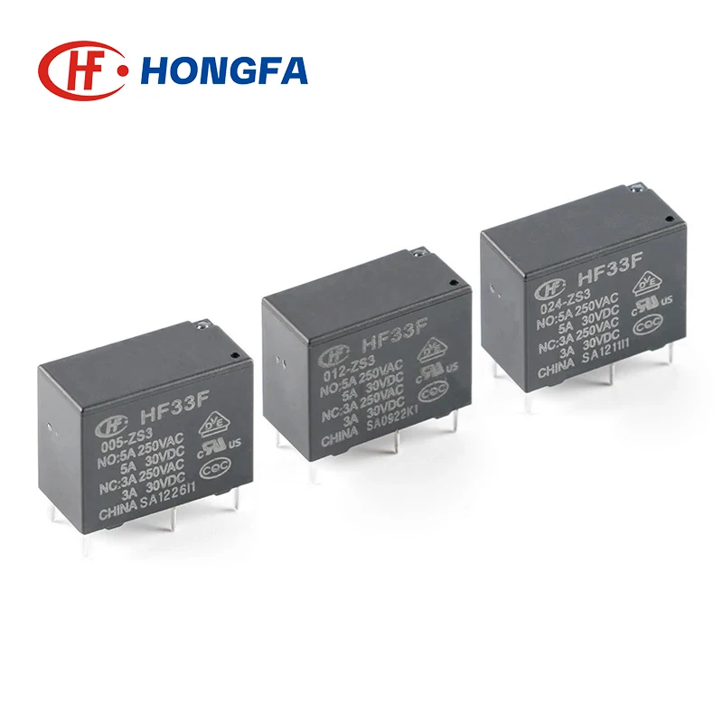 5 uds nuevo relé HF33F JZC-33F-005 012 024-HS3 ZS3 HF33F-012-ZS3 4PIN 5PIN 5A 5V 12V 24V relés de potencia - imagen 3