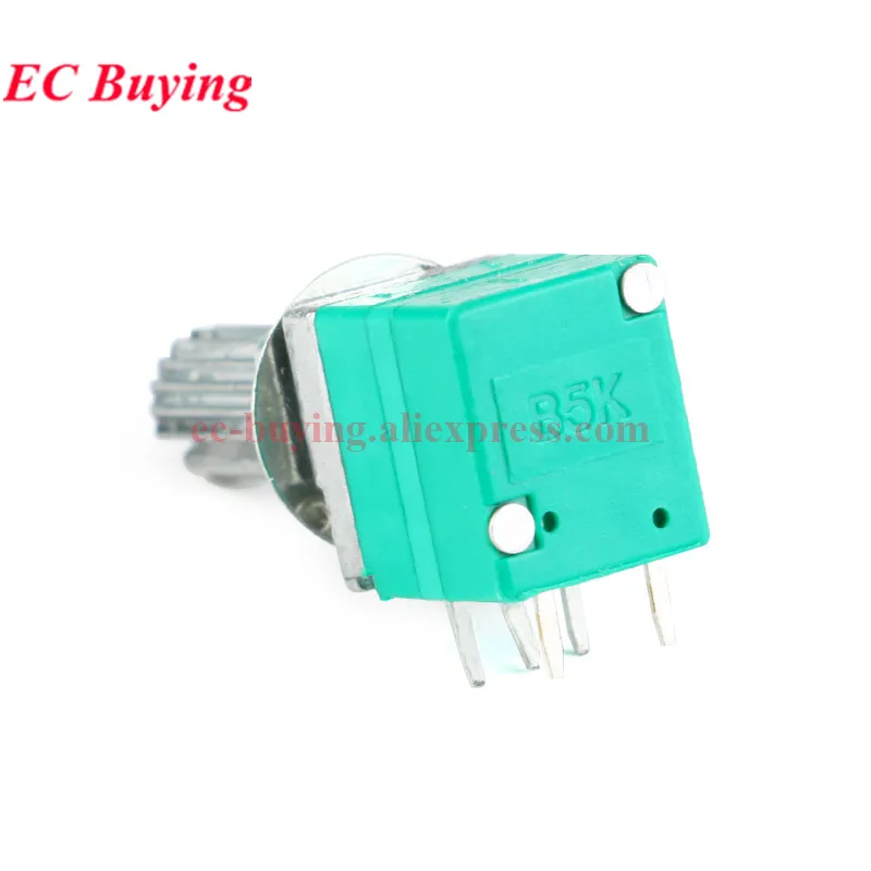 1-10 Uds RV097NS único RV097GS doble 5K 10K 20K 50K 100K 500K interruptor de Audio 5PIN 8Pin eje 15mm amplificador potenciómetro de sellado - imagen 4