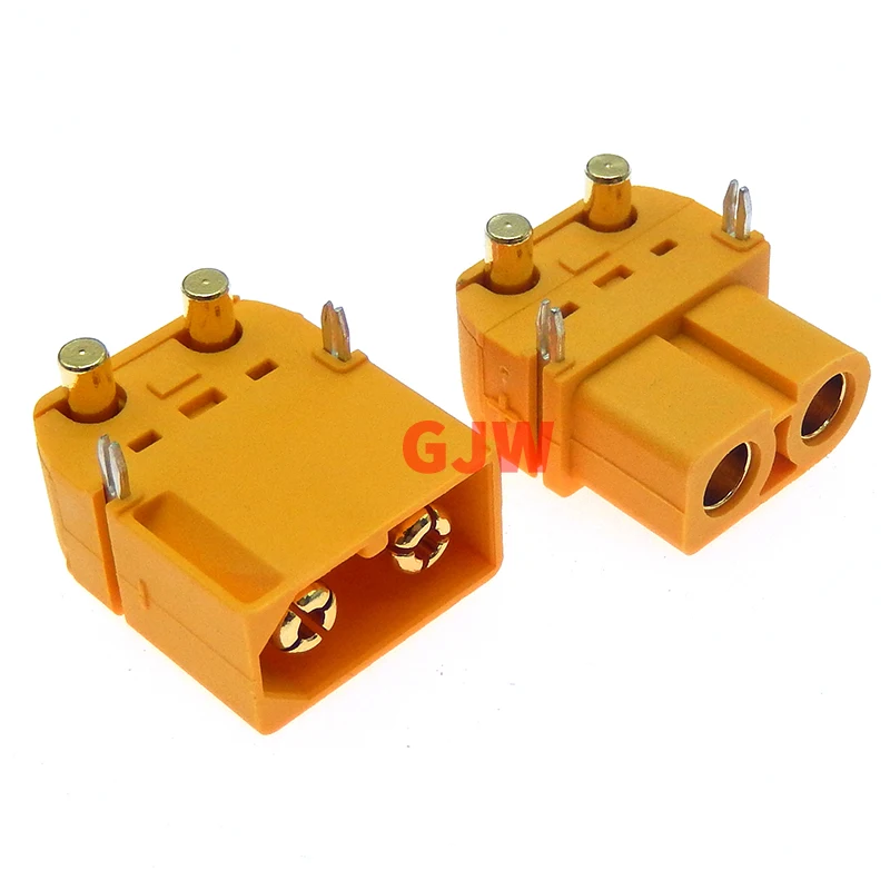 Conector de clavija de batería macho y hembra xt60pw-F/M amarillo, interfaz de carga de batería de litio, modelo de accesorios de aviones - imagen 3