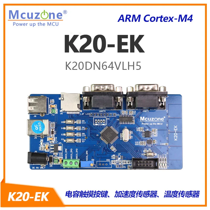 NXP Freescale Kinetis MK20DN64VLH5, 50MHz Cortex-M4, USB OTG, ADC de 16 bits, 3UART, TSI