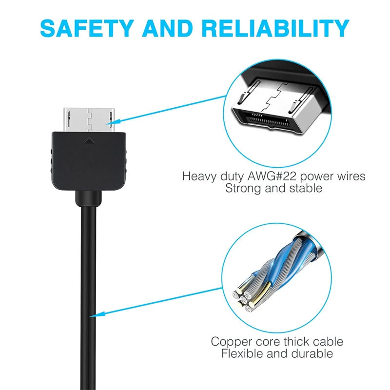 Cable de carga USB para consola Sony PlayStation PSV1000 PS Vita con función de transferencia de datos Cable de datos de sincronización USB Cable 1,2 M - imagen 4