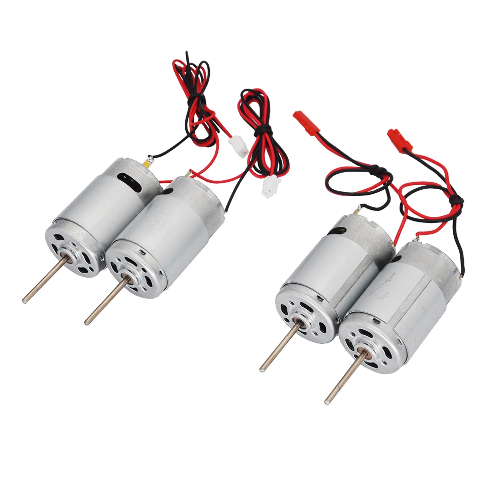 1 par 390 Motor de alta velocidad incorporado con cable 13000RPM/Min 6V-12V DIY para RC Bait Tug Boat accesorios de propulsor submarino - imagen 5