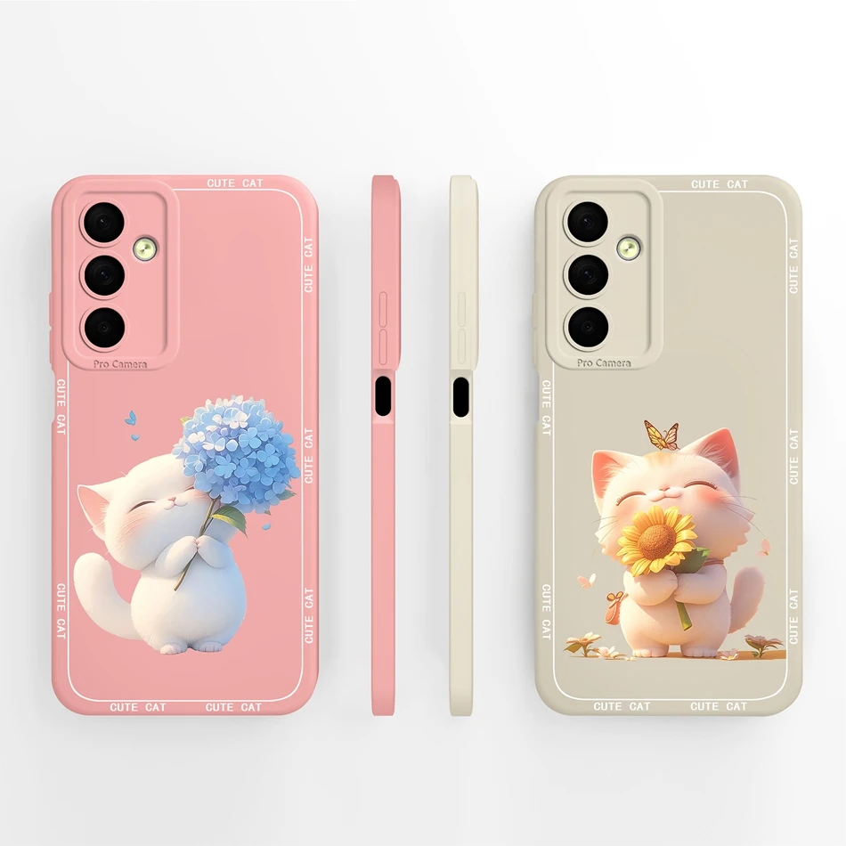 Para Samsung Galaxy M54 F54 5G funda de teléfono diseño creativo funda de cobertura de cámara para Galaxy M 54 F 54 parachoques de silicona líquida suave - imagen 3