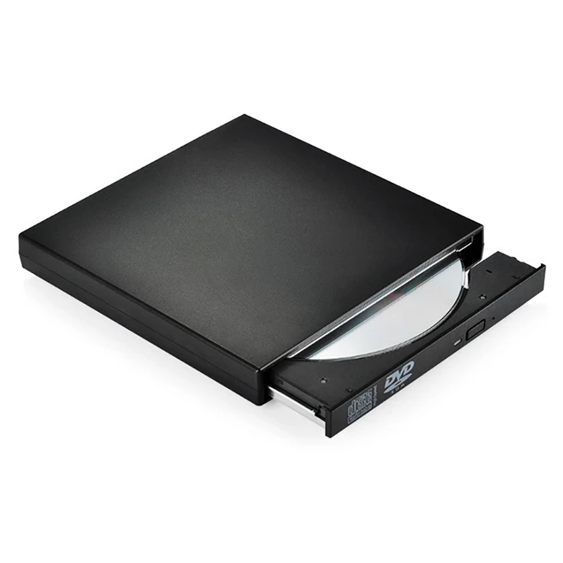 Reproductor de DVD externo portátil, Unidad de CD-ROM de Ultra velocidad, USB 2,0, compatible con ordenador portátil, PC y Escritorio - imagen 2