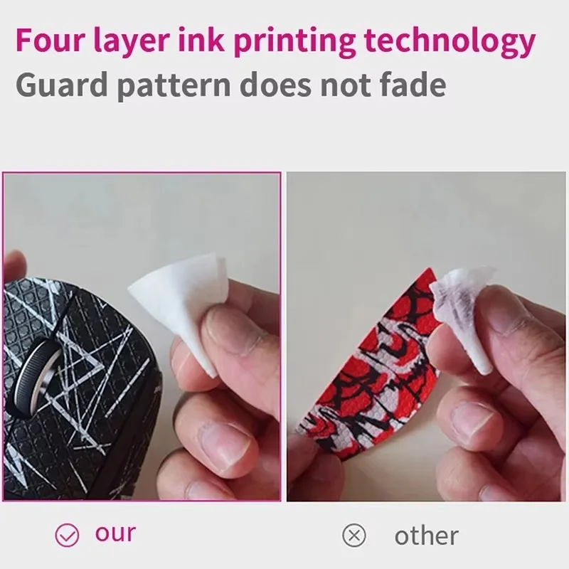 Cinta de agarre para ratón, pegatina hecha a mano para patín, piel de lagarto antideslizante, chupar el sudor para Logitech G304, PC Gamer, bricolaje, sin ratón, 1 ud. - imagen 5