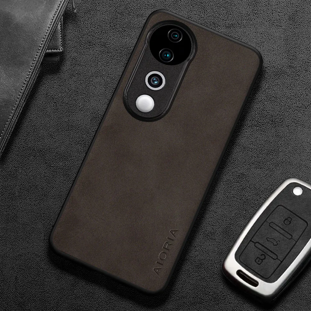 Para Vivo V40 V30 V27 Pro V30E V29E V27E funda Capa estilo empresarial Premium PU cuero Retro funda de teléfono coque funda - imagen 4