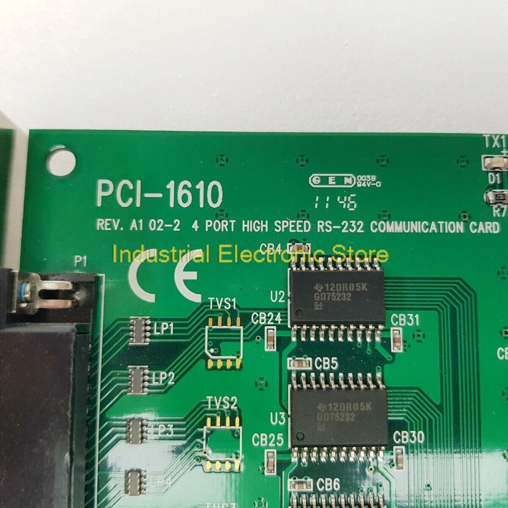 Buena calidad Tarjeta de comunicación PCI RS-232 de alta velocidad de 4 puertos protección contra sobretensiones PCI-1610 REV.A1 - imagen 4