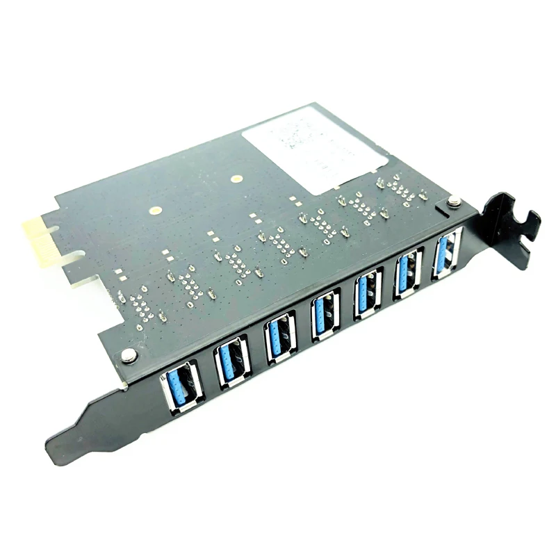 USB 3,0 PCI-e adaptador de tarjeta de expansión 7 puertos USB 3,0 Hub adaptador de controlador externo extensión PCI-E tarjeta PCI Express para escritorio - imagen 3