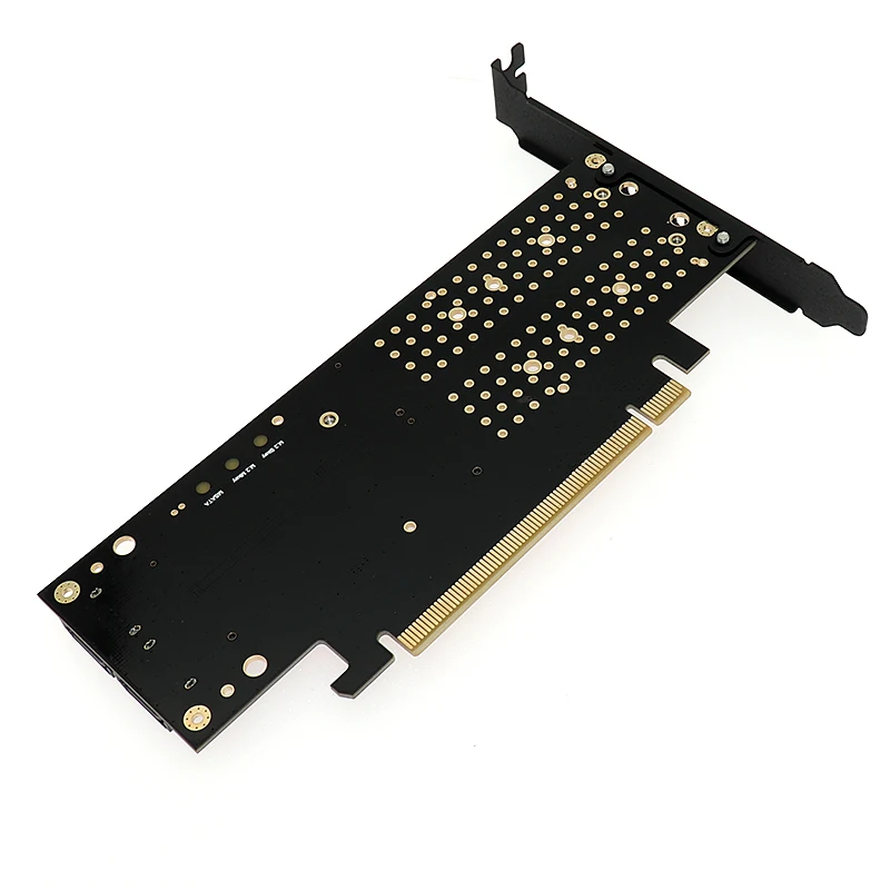 Adaptador PCI-E 3,0 X16 a M.2 SSD PCIE a M2 Raiser M Key B Key mSATA 2x7pin SATA Port NVME M2 SSD AHCI mSATA 3 en 1 Riser Card - imagen 5