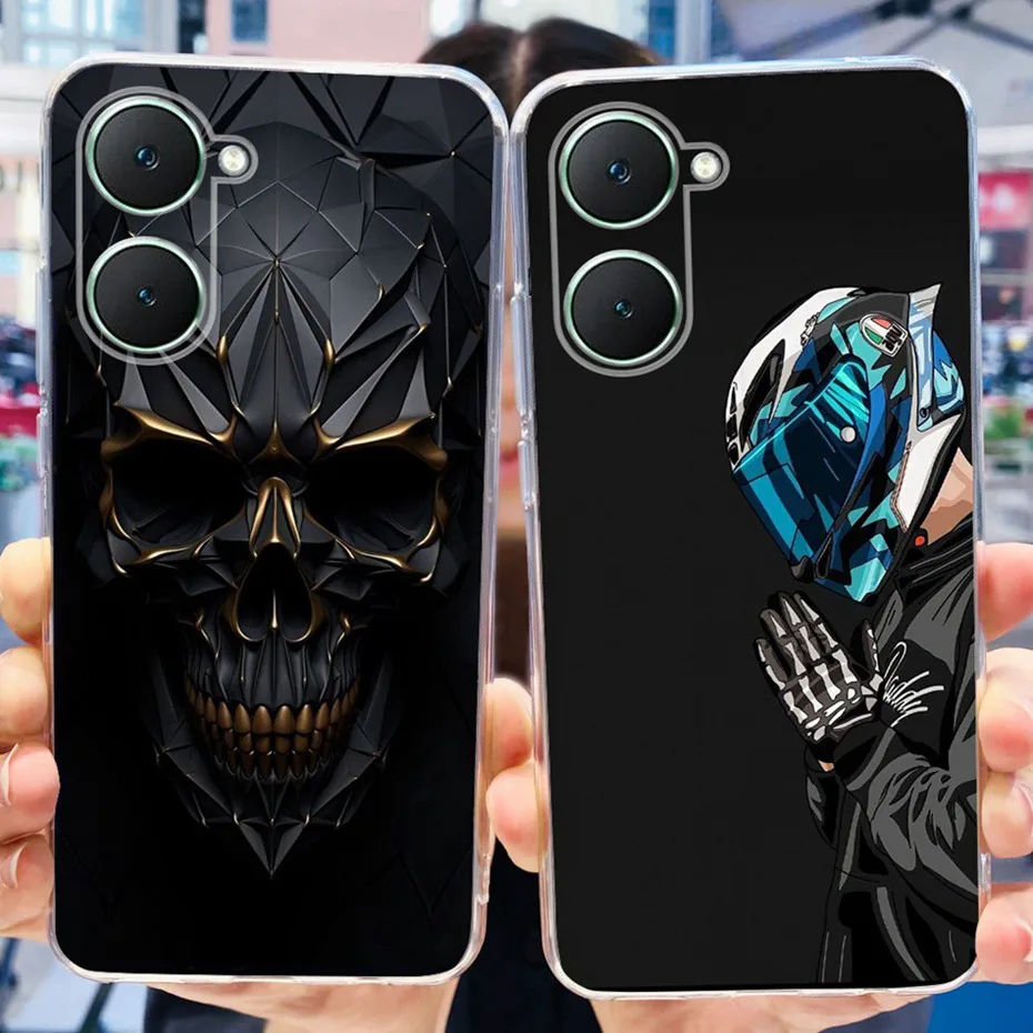 2024 nueva funda de teléfono de moda para Vivo Y03 Y18 Y18e funda trasera de silicona suave TPU para Vivo Y18 Y18E Y03 parachoques de teléfono