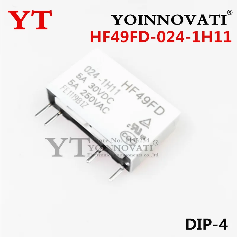 10 Uds nuevo Original HF49FD-005-1H11 HF49FD-012-1H11 HF49FD-024-1H11 DIP-4 - imagen 4