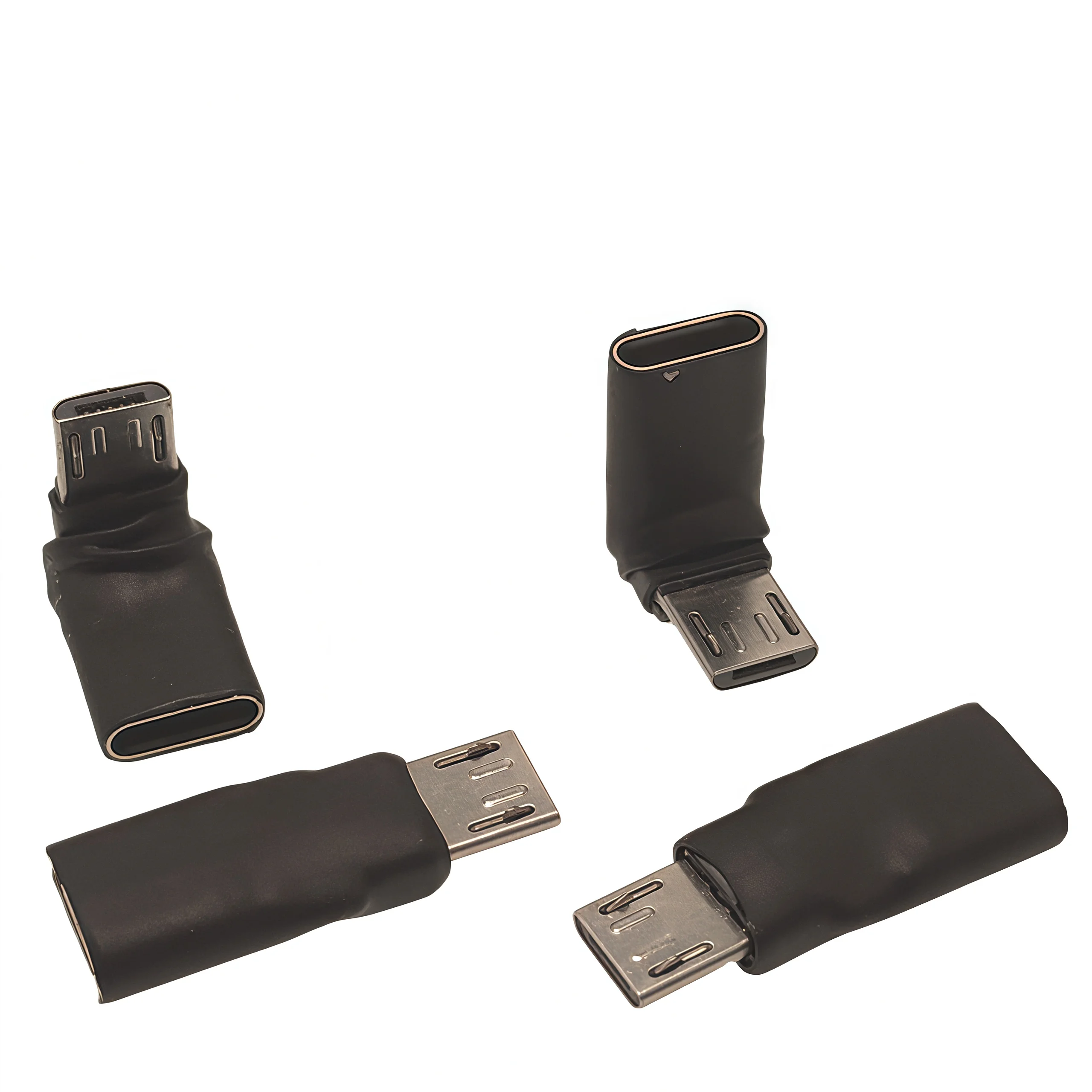 Adaptador Up bend tipo C hembra a Micro USB Android macho para convertidor de teléfono móvil V8, cargador, transmisión de datos - imagen 3