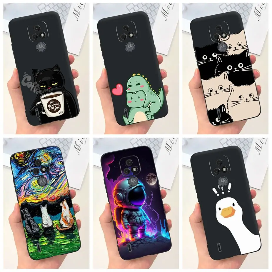 Para Motorola Moto E7 Plus funda bonita de dibujos animados de moda funda de teléfono de silicona suave para Motorola Moto E7 Power MotoE7 Plus parachoques