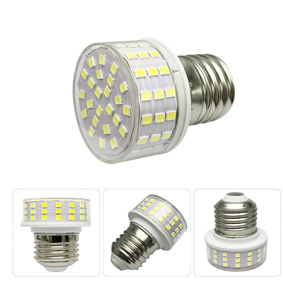 Bombilla LED 12W 2835 E27 E14 AC220V; G9 110-220VAC 88LED blanco/blanco cálido Lámpara de luz LED SMD - imagen 2