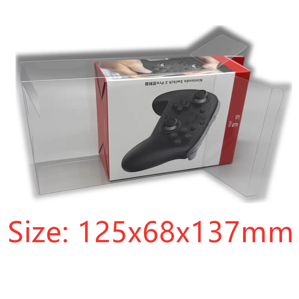 Protector de caja transparente para mango NS2 PRO/Nintendo Switch2/NS2, cajas de recolección, carcasa de juego de almacenamiento TEP, estuche de exposición transparente