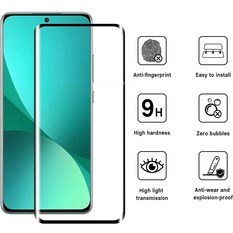 Vidrio templado para Xiaomi 12 12 Pro Protector de pantalla a prueba de explosiones para Xiaomi 12X cristal de cámara para 12s 12s Pro - imagen 3