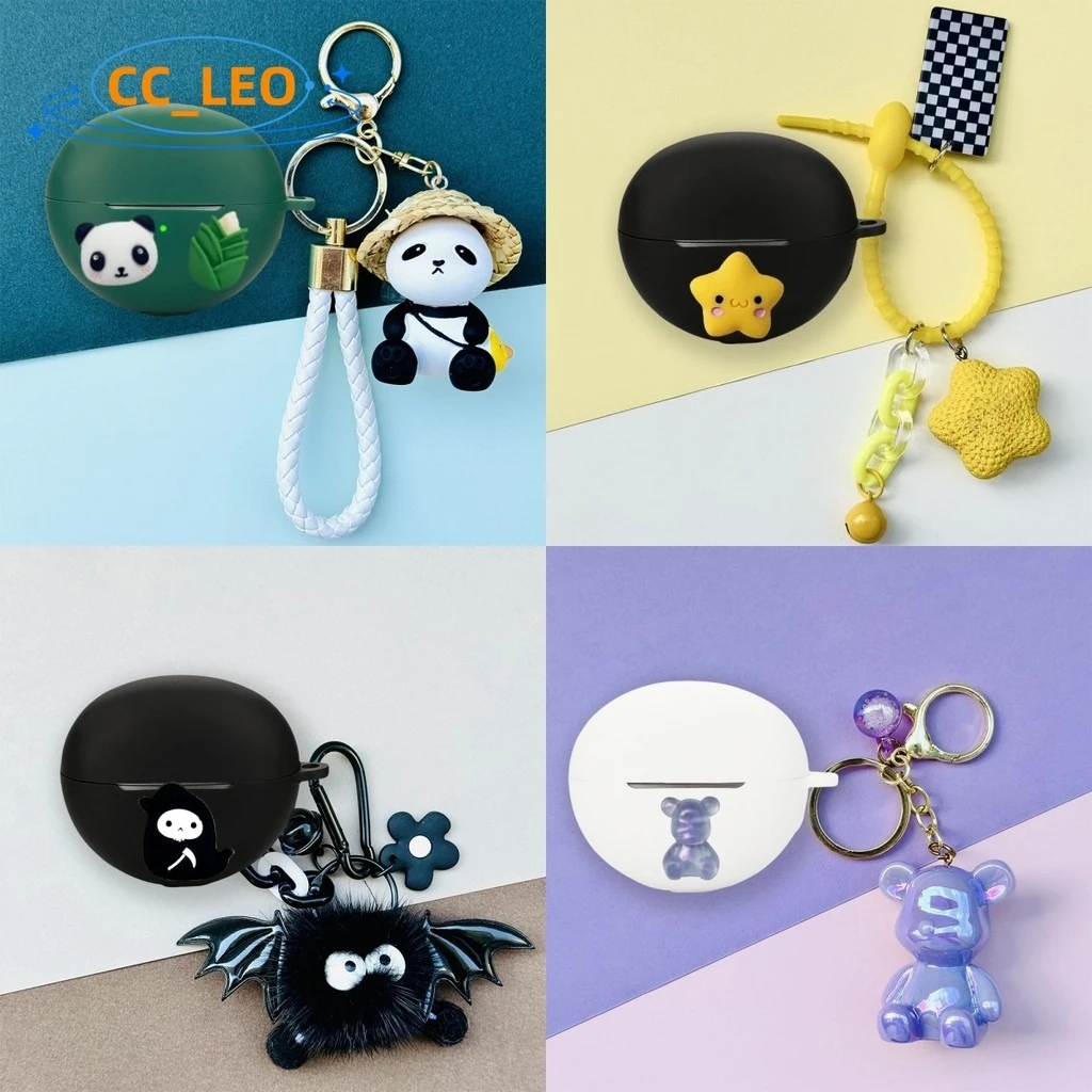 Para Honor Choice, funda con Clip para auriculares, lindo cerdito, béisbol, fútbol, llavero colgante, Honor Choice, funda protectora con Clip para auriculares