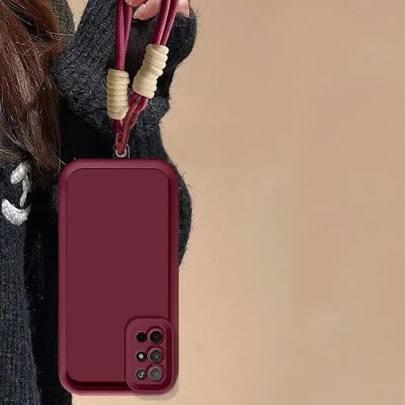 Para OnePlus 8T funda para OnePlus 9R funda de teléfono 1 + 8T 9R OnePlus 8T 9R funda de parachoques de silicona suave Anti pérdida cuerda colgante - imagen 3