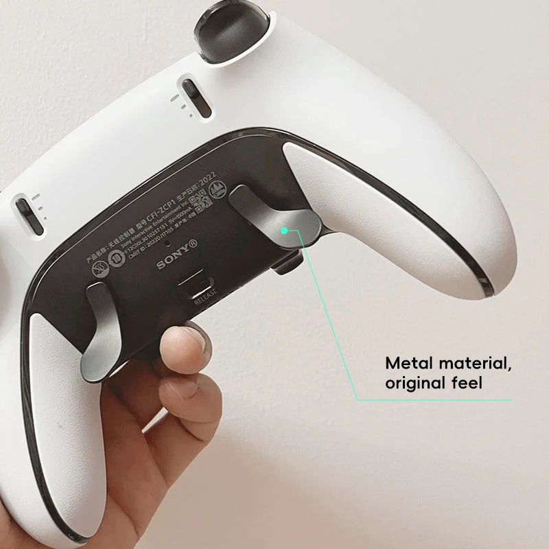 Botones traseros de Metal DATA FROG para controlador PS5 Edge Elite, paletas de Metal para PS5 Edge Elite, piezas de repuesto para Dualsense - imagen 5