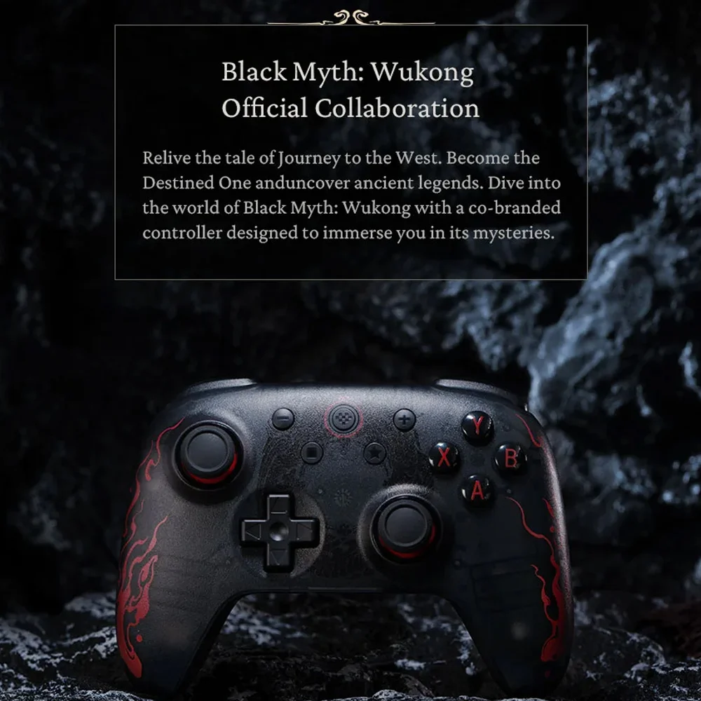 8BitDo Black Myth Wukong Gamepads PC Ultimate 2C controlador de juegos Windows 10 11 Steam Raspberry Pi Android efecto Hall Joystick - imagen 3