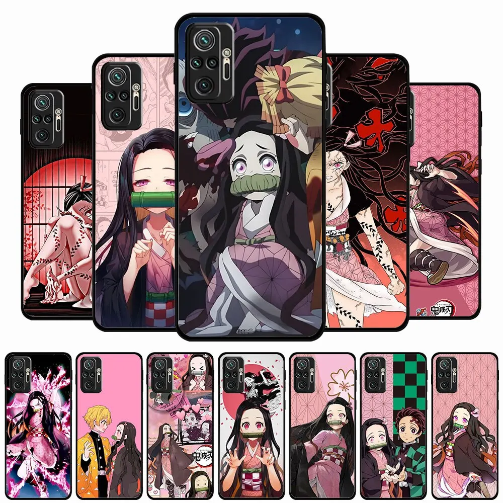 Funda blanda para Xiaomi Mi A2 A3 10S 10T 11T 12 A2 9T 11i 11 12 10 Lite Pro AL-26 Ghost Slayer Nezuko
