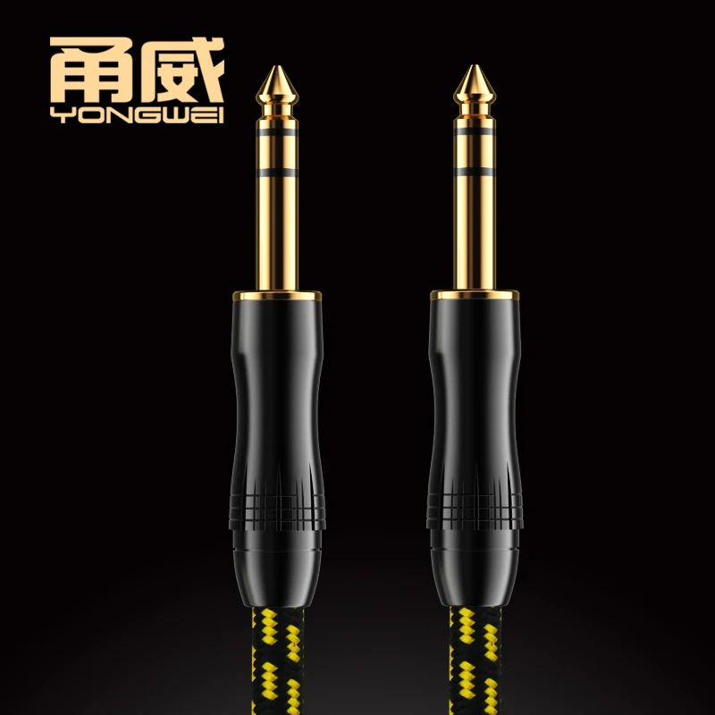 YONGWEI Cable de Audio con clavija de 6,35mm, conector macho a macho, Cable auxiliar para micrófono y guitarra eléctrica - imagen 4